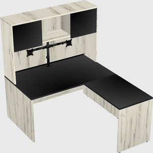 L-shaped office desk