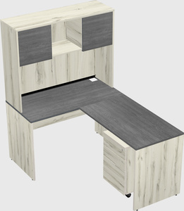 L-shaped office desk