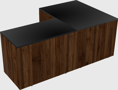 L-shaped office desk