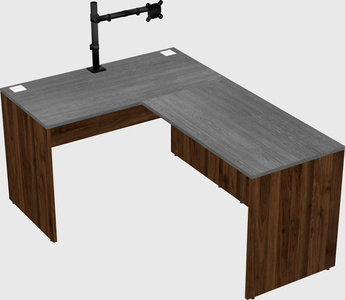 L-shaped office desk