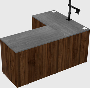 L-shaped office desk