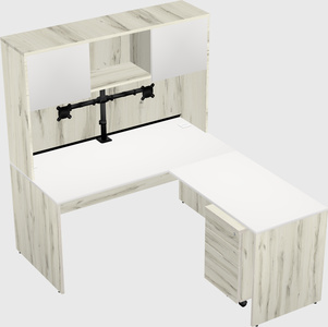L-shaped office desk