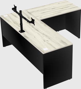 L-shaped office desk