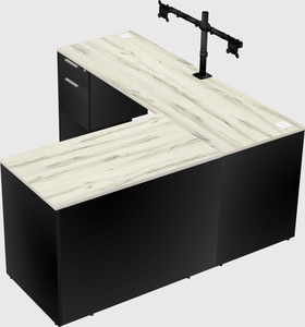 L-shaped office desk