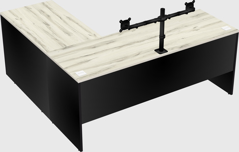 L-shaped office desk