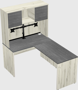 L-shaped office desk