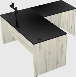 L-shaped office desk