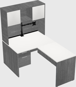 L-shaped office desk
