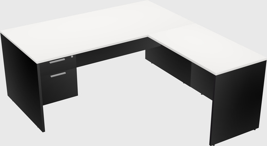 L-shaped office desk