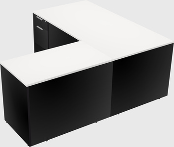 L-shaped office desk