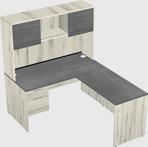 L-shaped office desk