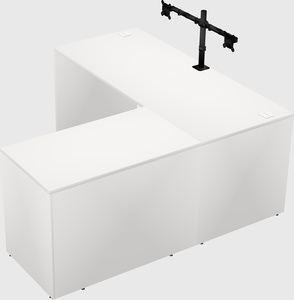 L-shaped office desk