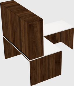 L-shaped office desk