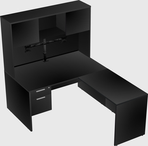 L-shaped office desk