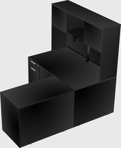 L-shaped office desk