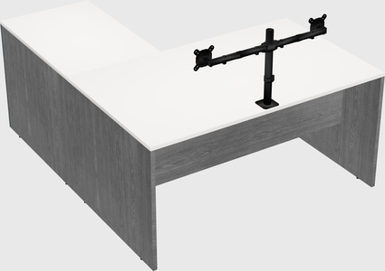 L-shaped office desk