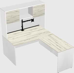 L-shaped office desk