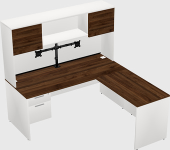 L-shaped office desk
