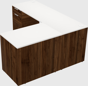 L-shaped office desk