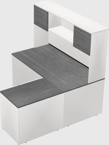 L-shaped office desk