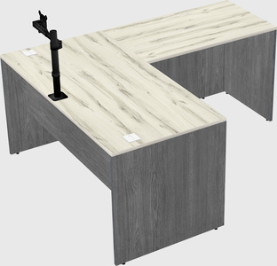 L-shaped office desk