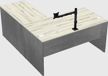 L-shaped office desk