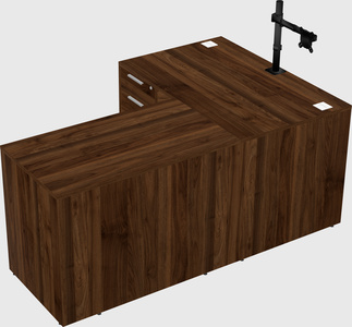 L-shaped office desk