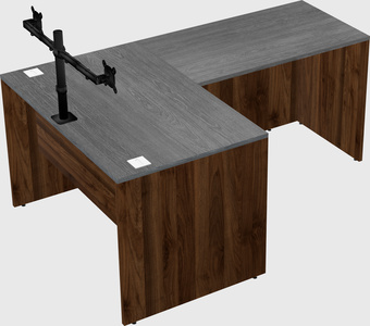 L-shaped office desk