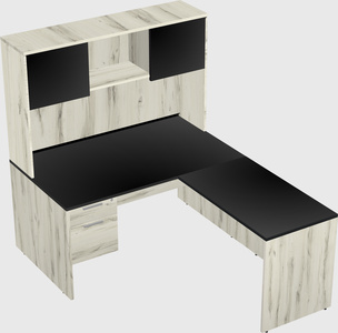 L-shaped office desk