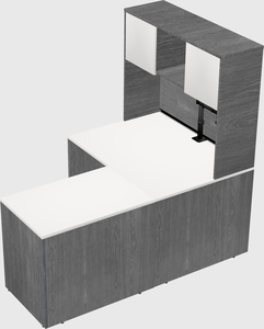 L-shaped office desk