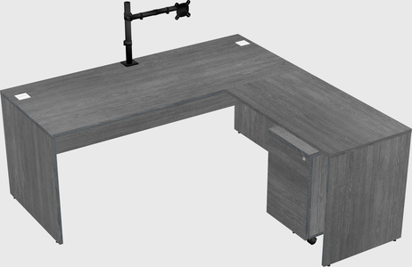 L-shaped office desk