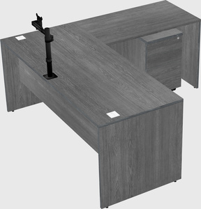 L-shaped office desk