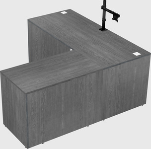 L-shaped office desk