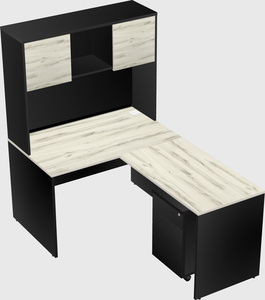 L-shaped office desk