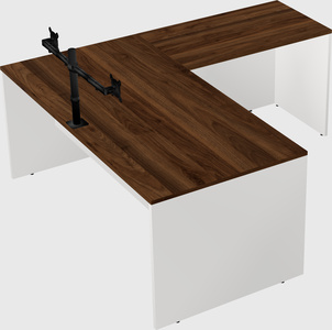 L-shaped office desk