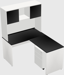 L-shaped office desk