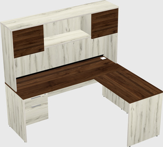 L-shaped office desk
