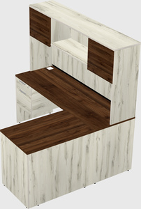 L-shaped office desk