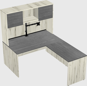 L-shaped office desk