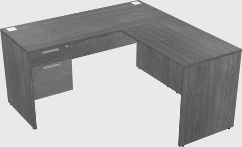 L-shaped office desk