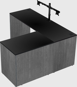 L-shaped office desk