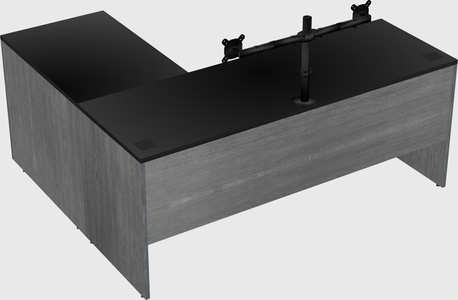 L-shaped office desk