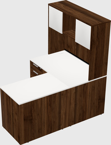 L-shaped office desk