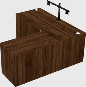 L-shaped office desk
