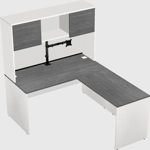 L-shaped office desk