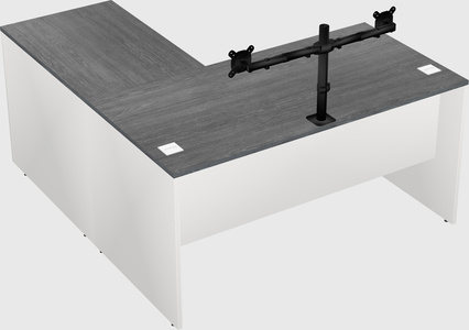L-shaped office desk