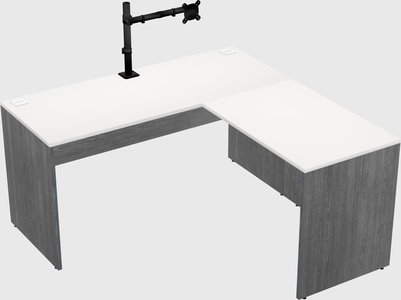 L-shaped office desk