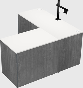 L-shaped office desk