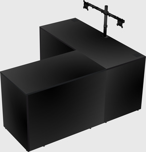 L-shaped office desk