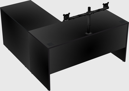 L-shaped office desk